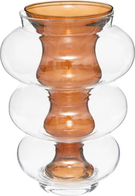 Image de Vase double en verre MATALI, 36 cm