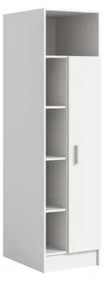 Produktbild von Free Hochschrank Bad 1 Tür, 1 Regal Weiß.