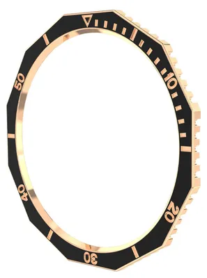 Produktbild von Für Samsung Galaxy Watch 6 Classic 47mm Smartwatch Lünettenring Schwarz / Rose Gold