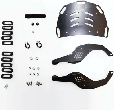 Zdjęcie produktu dla Czarny aluminiowy bagażnik tylny ISOTTA dla MOTO GUZZI