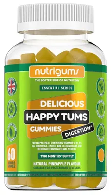 Immagine prodotto di Nutrigums Happy Tums, integratore per la digestione, 60 caramelle gommose