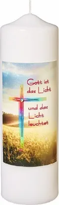 Produktbild von Gedenkkerze 25 x Ø 8 cm, Gott ist das Licht
