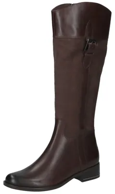 Produktbild von Caprice Damen Langschaft Stiefel aus Leder mit seitlichem Reißverschluss und Blockabsatz