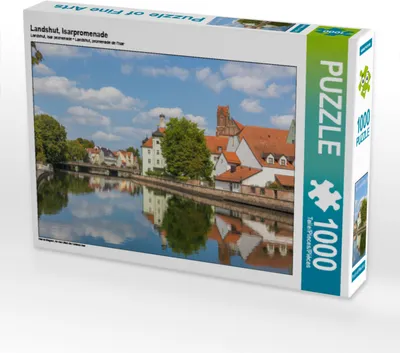 Produktbild von CALVENDO Puzzle Landshut, Isarpromenade | 1000 Teile Lege-Größe 64x48cm Foto-Puzzle für glückliche Stunden