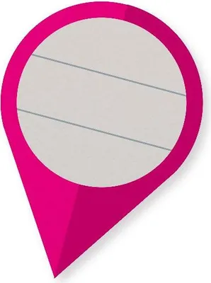 Produktbild von Itenga Sticker 10 x Pin-Sticker magenta