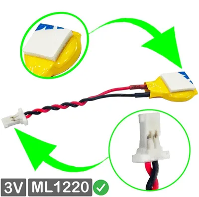 Produktbild von ML1220 RTC CMOS Batterie Knopfzelle mit Steckerkabel für RAZER BLADE 15 ADVANCED