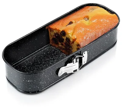 Zdjęcie produktu dla Forma do pieczenia chleba z powłoką granitową - forma do chleba - metal - 31 x 12,5 x 6,5 cm - czarna