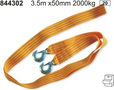 Zdjęcie produktu dla Beast Linka Holownicza Taśma 3,5M - 2000Kg, Wytrzymała, Z Haczykami