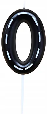 Image de PartyOn Bougie Anniversaire Chiffre 0 Voiture Route Noire