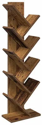 Obrázok produktu pre vidaXL Regál na knihy s 6 policami, 30 x 18 x 100 cm, drevovláknitá doska