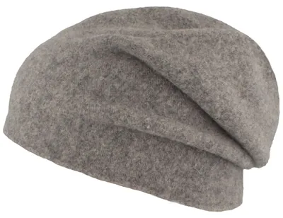 Kopka NeRo Beanie Rollrandmütze aus Walkstrick in grau