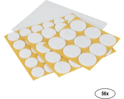 Immagine prodotto di Set di feltrini, bianco, 56 pezzi