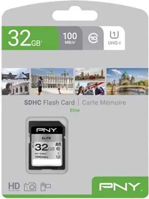 Image de SD XC Card  32GB PNY Elite R100MB/s retail