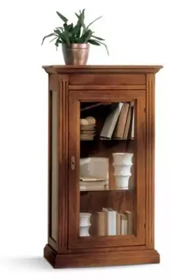 Image de Klassische Vitrine Kommode Glas Schrank Glasschrank Vitrinenschrank