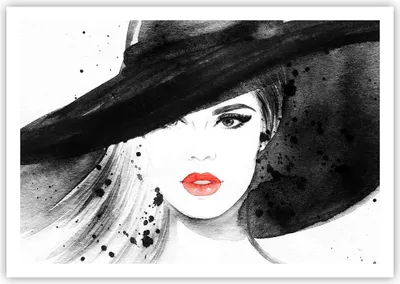 Produktbild von Poster - Poster ohne Rahmen - Frau Gesicht Lippen - 100x70 cm - Wand Bild - Wanddeko - Wandbilder - Kunstposter - Wandposter - Bilder - Kunstdruck - Wanddekoration - Wandbild - P2XAA100x70-3916