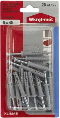 Obrázok produktu pre Univerzálna hmoždinka 6x40mm 20ks