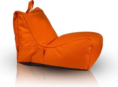 Produktbild von Ecopuf, Flavio, Sitzsack Pouf, Sack Poufsessel Pufsack, mit Seitentasche, Orange Nc9