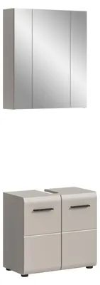 Produktbild von xonox.home Badkombination Ice Kaschmir Melamin/ Kaschmir Nachbildung matt B/H/T: 60x185x30 cm
