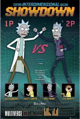 Produktbild von Rick And Morty - Poster "Showdown", Papier PM8842 (91 cm x 61 cm) (Bunt)