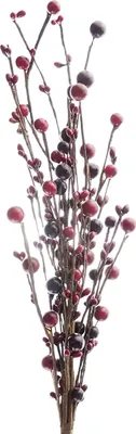 Produktbild von Beerenzweig Hell- und Dunkelrot 60 cm - Kunstblumen