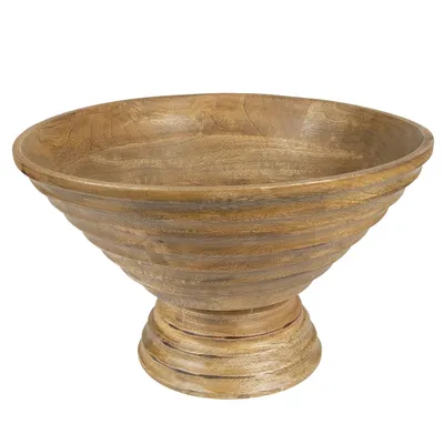 Obrázek produktu pro Clayre & Eef Dekorativní mísa Ø 30x20 cm Hnědé dřevo