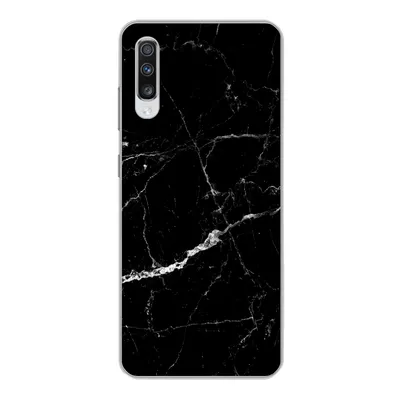 Produktbild von MuchoWow® Handyhülle Schutzhülle Hülle für Samsung Galaxy A70 Marmor - Schwarz - Marmoroptik - Weiß - Luxus - Stein Silikon Softcase Handy Hülle - Schutzhaube