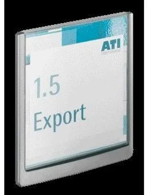 Zdjęcie produktu dla Etykieta na drzwi WxH 149x148.5mm grafit/srebrny Opakowanie 5 sztuk