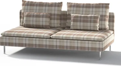 Produktbild von Dekoria Bezug für Söderhamn Sitzelement 3, braun-beige, Bezug für Sitzelement 3