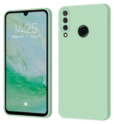 Produktbild von Hülle für Huawei P30 Lite Case Cover Bumper Smartphone Softgrip Schutzhülle Farbe: Türkis