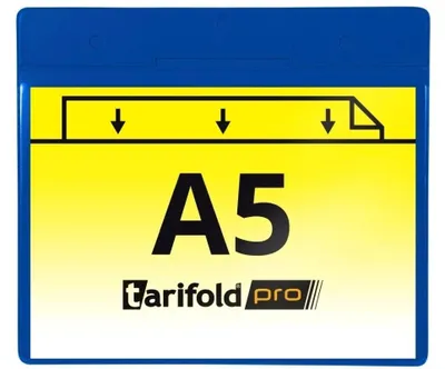Produktbild von Tarifold Sichttasche Für Papierformat: DIN A5 quer Werkstoff: PVC Farbe: blau