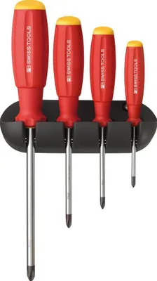 Produktbild von Schraubendreher-Satz 4-teilig PH im Wandhalter SwissGrip PB Swiss Tools