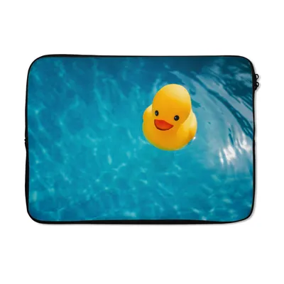 Produktbild von MuchoWow® Laptop Hülle 14 ZollGummi-Ente - Gelb - Wasser Laptoptasche - Laptoptasche - Stoßsicher - Schutzhaube