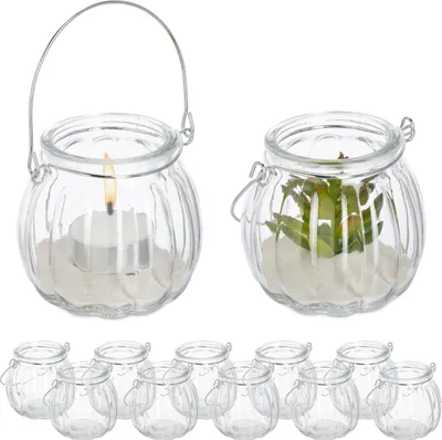 Produktbild von relaxdays Windlicht Glas 12er Set