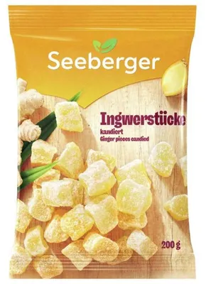 Produktbild von Seeberger Ingwerstücke kandiert 200g