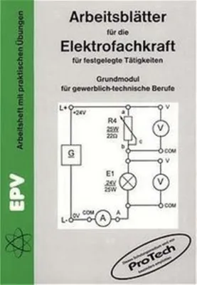 Produktbild von Arbeitsblätter für die Elektrofachkraft für festgelegte Tätigkeiten