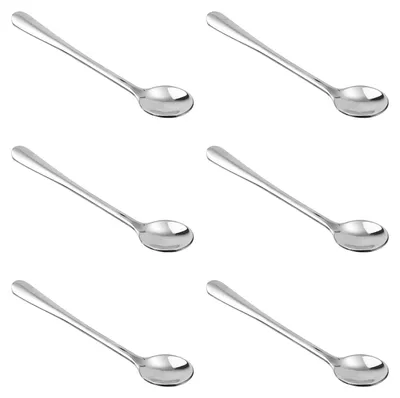 Produktbild von Edelstahllöffel - 6er Set Mini-Gewürzlöffel - Für Gewürzgläser, Zucker, Honig und Espresso - 7,6 x 1,5 cm