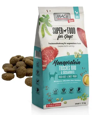 Zdjęcie produktu dla MAC's Dog Sucha Karma Monoproteinowa Z Wołowiną 12kg Dla Psów Skłonnych Do Alergii