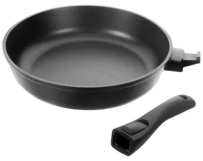 Produktbild von Bratpfanne 24 cm Pfanne mit Antihaftbeschichtung abnehmbarer Griff Universalpfanne für alle Herdarten inkl. Induktion Spülmaschinengeeignet