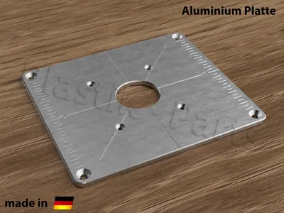 Produktbild von ALU Befestigungsplatte Einlegeplatte für Frästisch Bosch Taucheinheit TE 600
