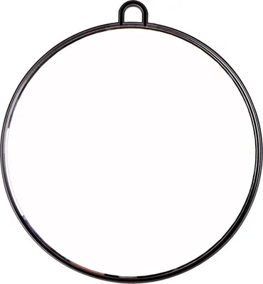 Image de Ponik's Miroir de coiffure professionnel noir portable pour coiffeurs de salon, noir, 28 cm, rond