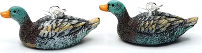 Produktbild von Enten Ohrringe Miniblings Hänger Ente Stockente Tier See Teich bunt