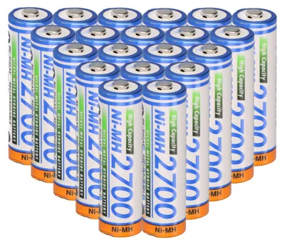 Zdjęcie produktu dla 20x akumulator Panasonic AA Mignon BK-3HGAE/BF1 Ni-MH 1.2V 2700mAh