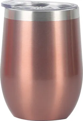 Obrázek produktu pro Sklenice na víno z nerezové oceli, 12 oz, sklenice na víno z nerezové oceli bez stopky, dvoustěnné, bez ucha, izolované, nepropustné, vakuově izolované sklenice na červené víno, šampaňské