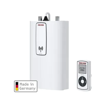 Produktbild von STIEBEL ELTRON elektronischer Kompakt-Durchlauferhitzer DCE 11/13 RC, Fernbedienung, für Küche, Festanschluss 400 V, solargeeignet, Untertisch, 230771