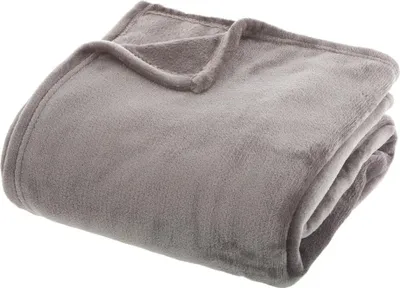 Produktbild von Eazy Living Kuscheldecke Flanelle 180 cm x 230 cm Grau