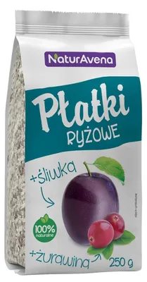Produktbild von INSTANT-REISFLOCKEN MIT CRANBERRY UND PFLAUME 250 g – NATURAVENA