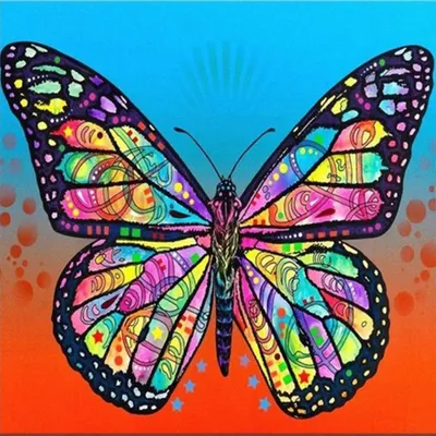 Produktbild von Malen nach Zahlen 5d Diamond Painting Schmetterling Malen nach Zahlen 30x30cm