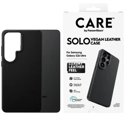 Obrázok produktu pre PanzerGlass CARE™ by ® Solo Case Black w. Qi Samsung Galaxy S26 Ultra, Ochranný obal, Samsung, Samsung - Galaxy S26 Ultra, Čierna