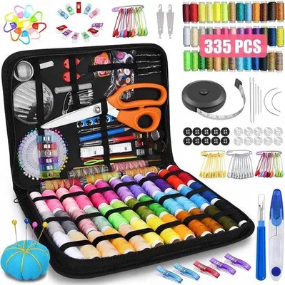 Productafbeelding van Famanu Nähset 335 - Accessoires - Complete set voor thuis en onderweg - Zwart