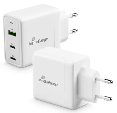 Produktbild von MEDIARANGE Ladegert Steckdose USB-A/2x USB-C